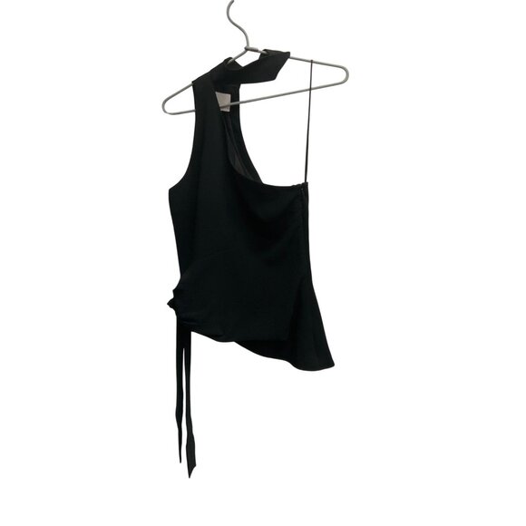 Cinq À Sept Leah Black Asymmetric Top - Picture 6 of 7